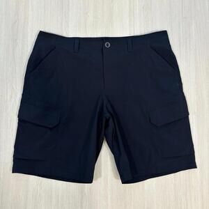 Under Armour Golf Shorts HeatGear Loose Fit Navy Blue Athletic Size 40